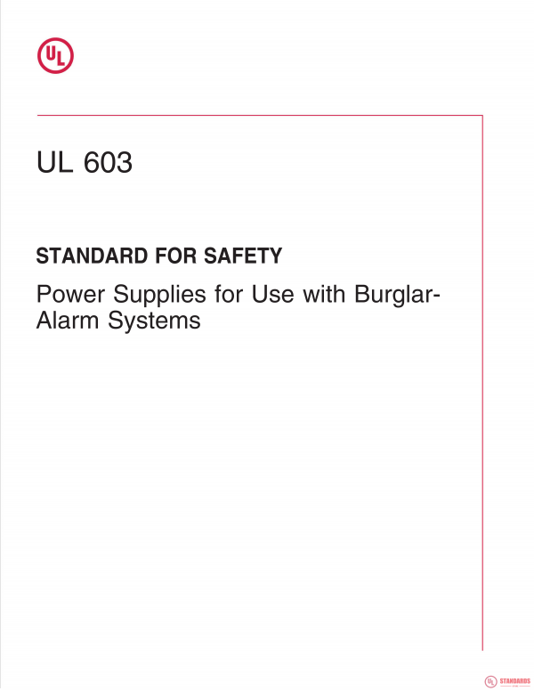 UL 603 PDF UL 603 PDF